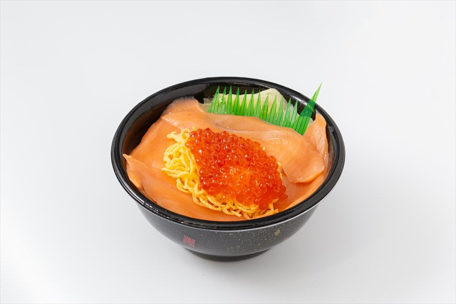 01　サーモンいくら丼